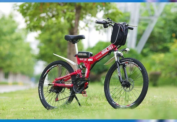 Clearance LOVELION Inch Bicycle Of Mountain Called 60Km Maxspeed 35Km/H Electric Bike Folding Walking 500W Power Engine Double Shock Ebike 29