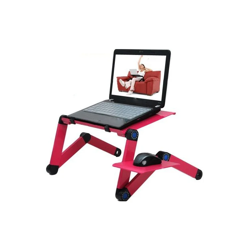 

New Portable Folding Laptop Notebook Table Desk Adjustable Laptop Stand Desk With Fans Mouse Board For Bed Sofa Tray