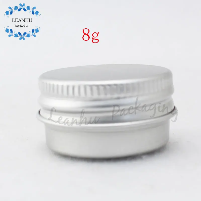 Empty Refillable Skin Care Cream Aluminum Containers,Silver Solid Cream