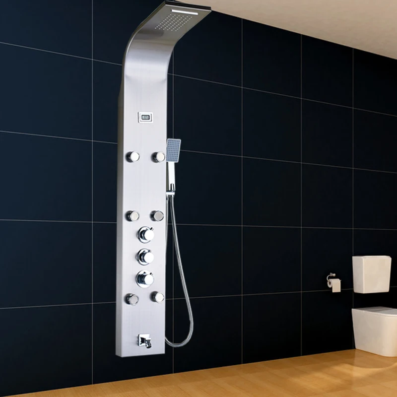 Factory Direct Sale Brushed Nickel Wall Mounted Digital temperature