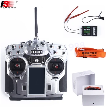 

FlySky FS-i10 I10 2.4g Digital Proportional 10Channel Transmitter With FS-IA10Receiver System 3.55" LED Screen