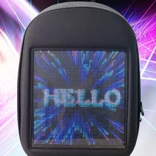 Wifi soft Led display moving led advertising backpack