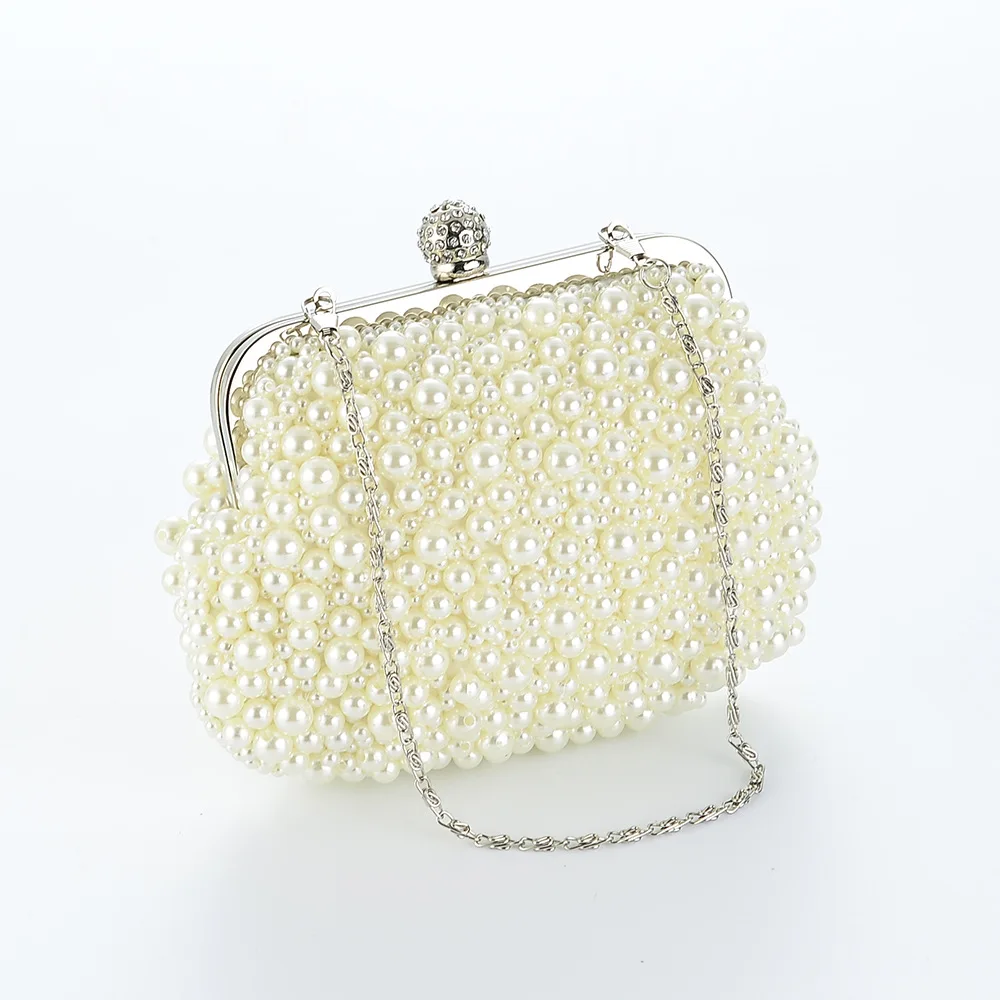 Handbags Women wedding handbags white New ultra beautiful pearl shell