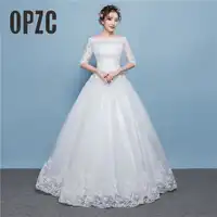Real Photo Sweetheart A-linie Weiß Rot Mode Leuxury Appliques Jäten Kleid Spitze Zurück Design Sexy Boot-ausschnitt Illusion Stil