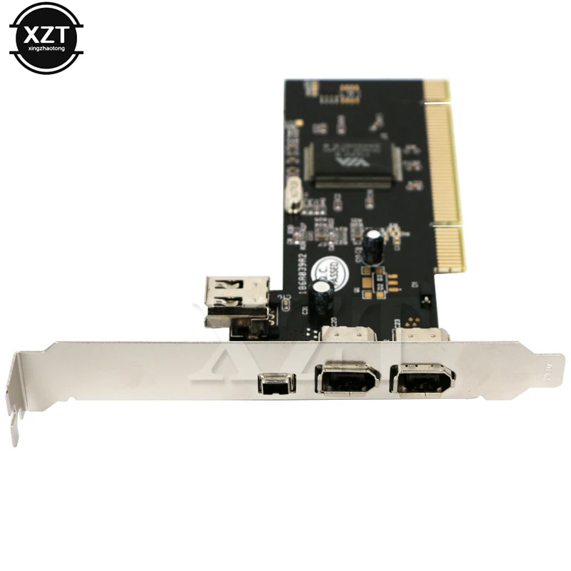 Высокое качество 1394 4/6 Булавки PCI 1394 DV карты контроллера Карта видеозахвата адаптер 3 Порты Firewire IEEE для HDD MP3 PDA