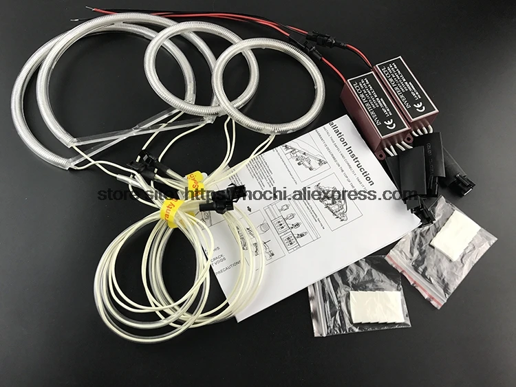 HochiTech белый 6000K CCFL головной светильник Halo Angel Demon Eyes Kit светильник angel eyes для BMW 3 серии E90 E91 05-08 галогенный головной светильник