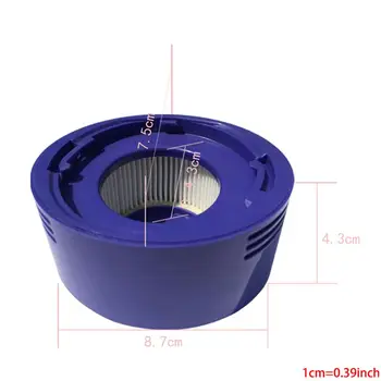 

New 2pcs Pre Motor Washable HEPA Filter For & 1pcs Back Post Hepa Filter & 1pcs Adapter For Dyson V7 V8 Vacuum Cleaner parts