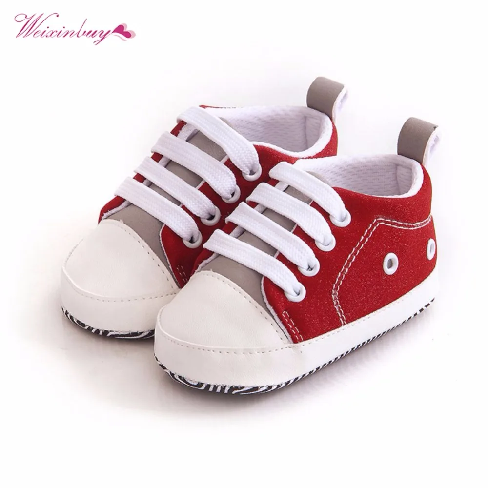 

Kids Baby Sneakers Newborn Baby Crib Shoes Girls Toddler Laces Soft Sole Boy Girls Shoes 2018 New