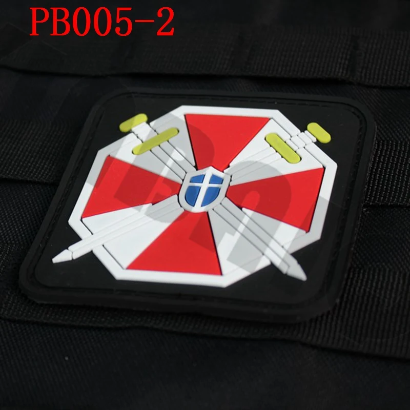 3D PVC patch Biohazard Umbrella Corporation U.B.C.S Rubber patch