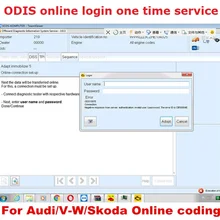 ODIS Online Coding Account Login one time Service for Audi Software 4.3.3 for VAS Diagnostic Interface VAS5054A 4.4.1 VAS6154