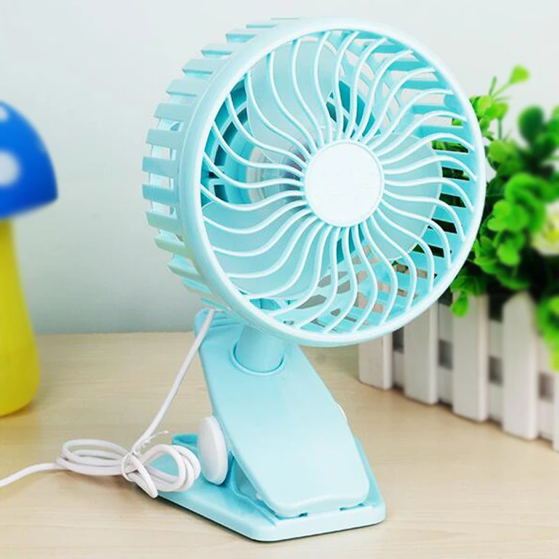 Small Desk Fan USB Mini Fans USB Mini Portable Clip Fan 3 Grear 360