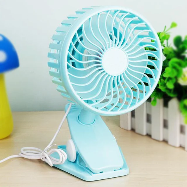 Small Desk Fan USB Mini Fans USB Mini Portable Clip Fan 3 Grear 360