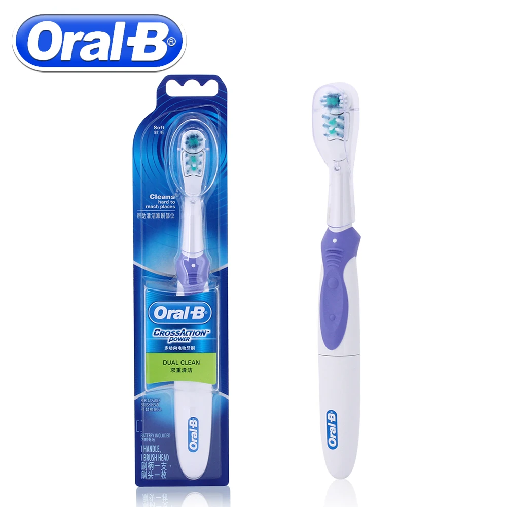 Электрическая зубная щетка Oral B для отбеливания зубов с перекрестным движением