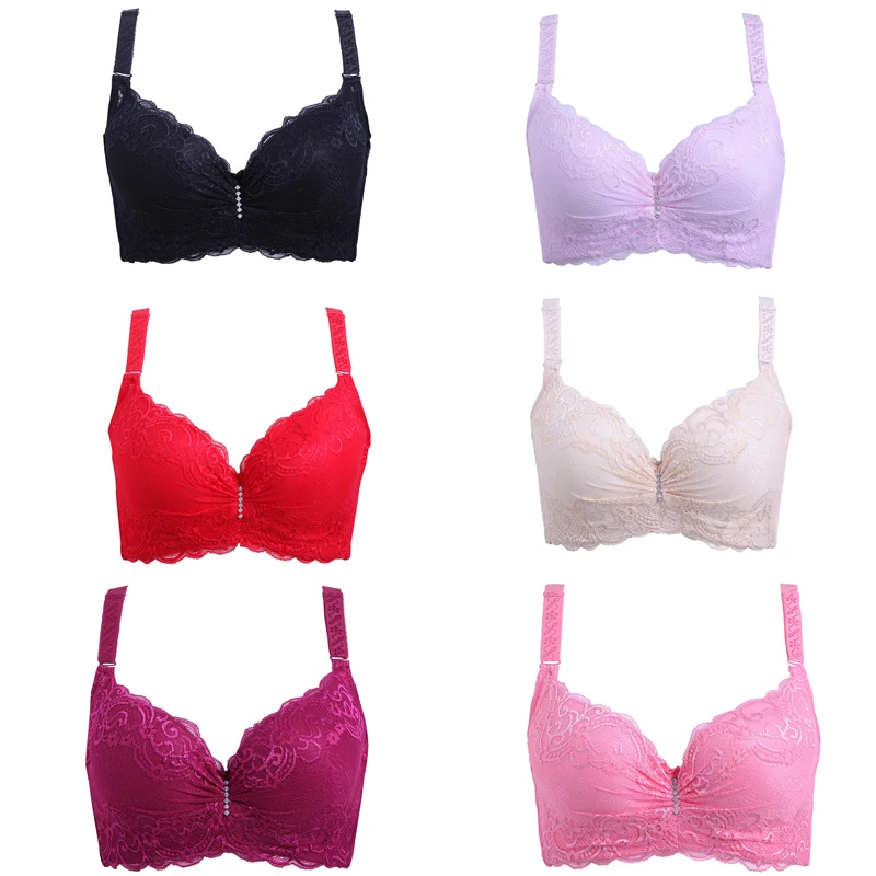 DEWVKV 2019 плюс Размеры бюстгальтер ультратонкий Кружева Bralette для Для женщин Push Up