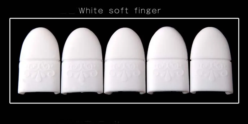 Новинка 10 шт. средство для снятия УФ гель-лака обертывание силиконовый пластик Замачивание колпачок зажим для маникюра очищающий лак инструмент для дизайна ногтей многоразовый палец - Цвет: White