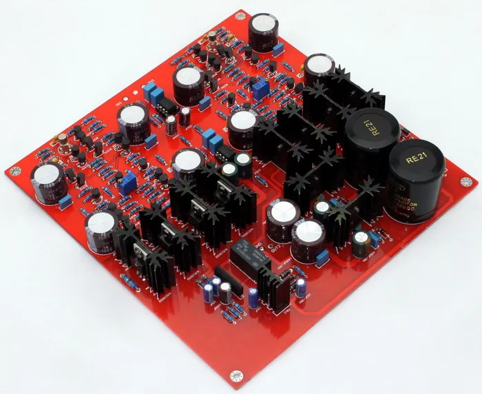 

KSA-5 Headphone Amplifier board OP07CP DN5566 10000UF with C1237 Speaker protection