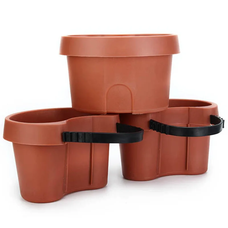 

Hot Sale 3 Pc/Lot Unique Gutter Downspout Garden Flower Pot Drain Pipe Flower Pots Tubs Drain Pipe Garden Planters