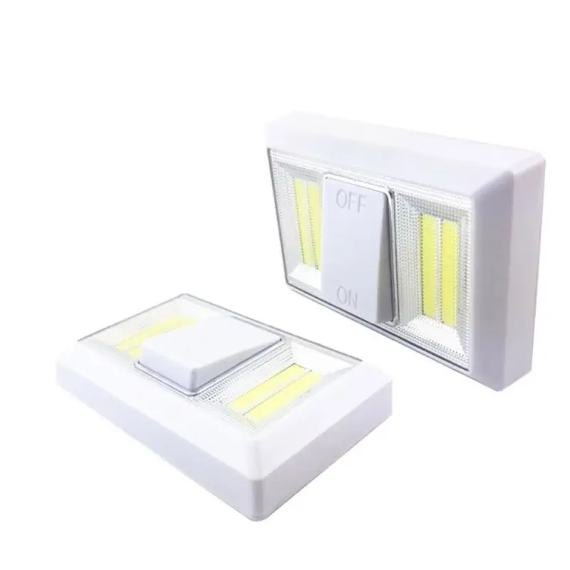 buy Magnetic Ultra Bright Mini LED Wall Light with Night Cordless Lamp Battery Operated for Garage or Under Cabinet