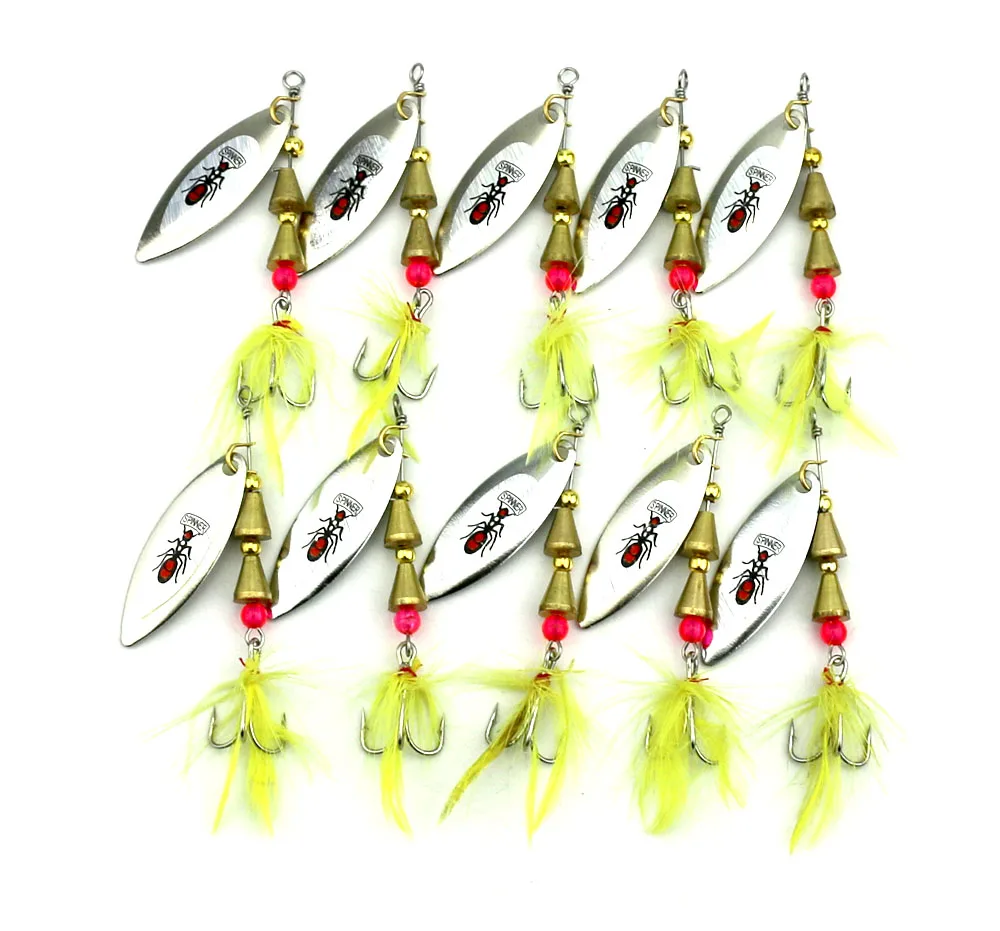 7cm 5.5G 6hooks spinner bait fishing bass baits 5.5g Fishing Lure