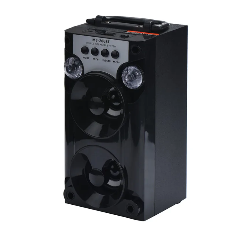 

CARPRIE Bluetooth LED USB AUX TF FM Radio Portable Outdoor Wireless Super Bass Speaker Illuminated speaker