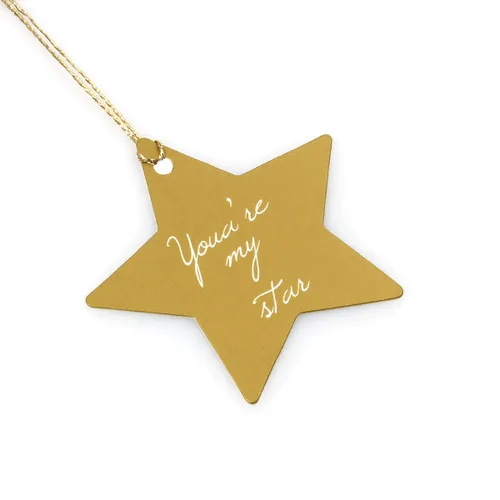 Gold you are my star 95 шт. этикетка в упаковке свадебные подарки рождественские