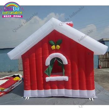 Cheap Free Air Blower Inflatable Snow House Tent,4*3mInflatable Christmas Booth For Sale