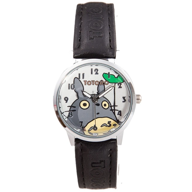 Totoro Design Kids Leather Quartz Watch