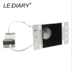 Светодиодный IARY светодиодный удара квадратные светильники 9 W 220 V 75 мм Вырезать отверстие с антибликовым покрытием глубоко вогнутой