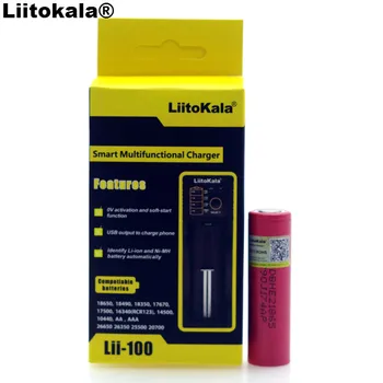 

Liitokala Lii-100 1.2V 3.7V 3.2V AA Charging 18650 18350 26650 21700NiMH Lithium Battery Charger HE2 2500mAh Battery