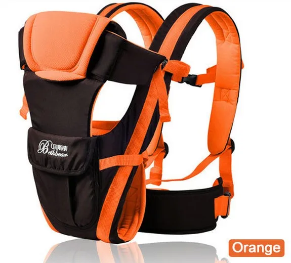 Промо-акция! Детская переноска, дышащий рюкзак для младенцев, детская коляска, слинг для малыша, подтяжки - Цвет: Оранжевый