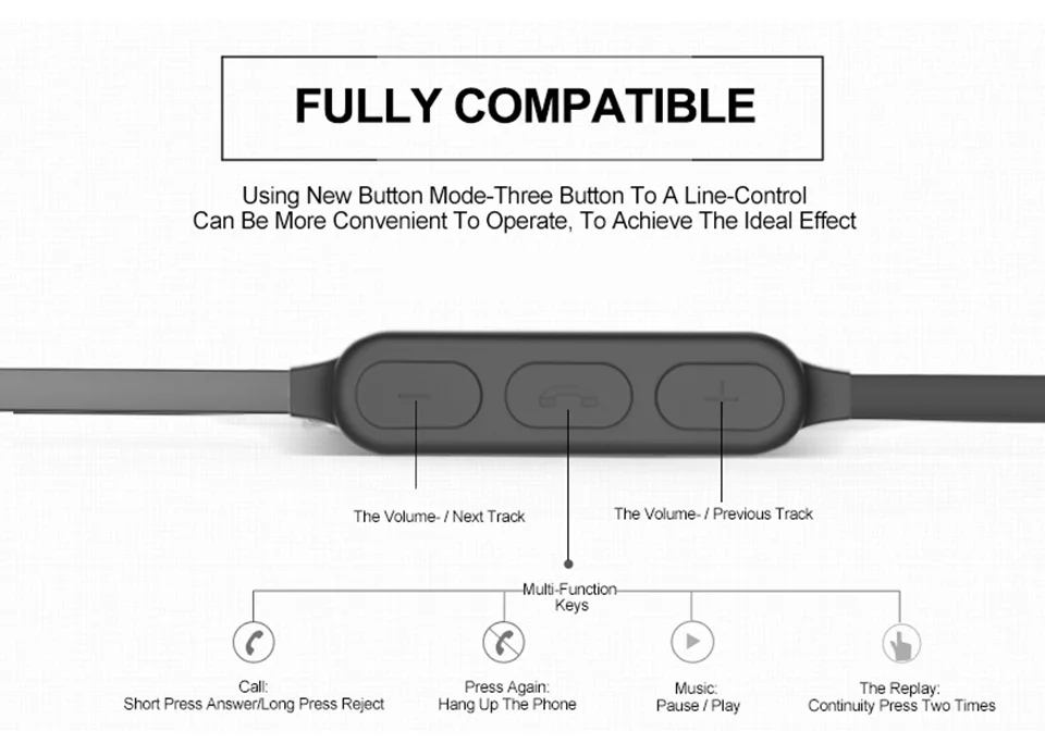 Earphones Bluetooth Earphone Wireless Headset Wireless Bluetooth Earphone With Microphone Portable Metal Magnetic For Sport (17)