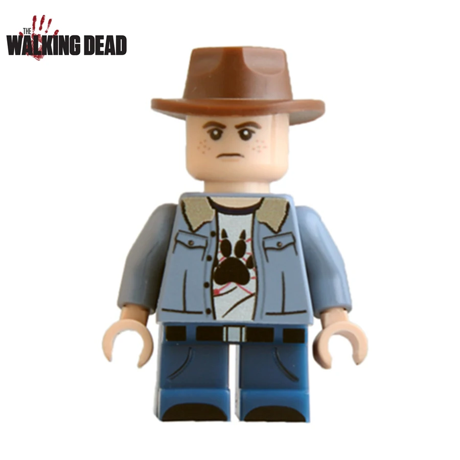 Одной продажи КУА ТВ показать Walking Dead Карл Граймс Кэрол Рик Дэрил Диксон собрать Minifig фигурки блоки Дети игрушки