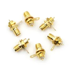 6 шт. РЧ-адаптер разъем SMA гнездо панель крепление с гайкой переборка ручка припоя