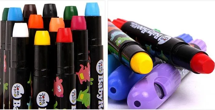 24 цвета брендовый карандаш для детей Детские игрушки для рисования/Joan Miro масляная Пастельная Нетоксичная моющаяся краска для воды или гуашь