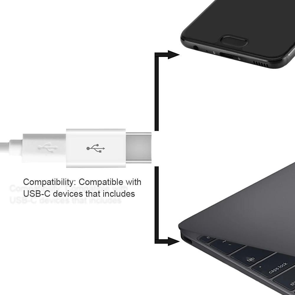 Универсальный Micro USB к USB C конвертер адаптер Тип C к USB адаптер разъем для передачи данных для samsung Xiaomi Macbook