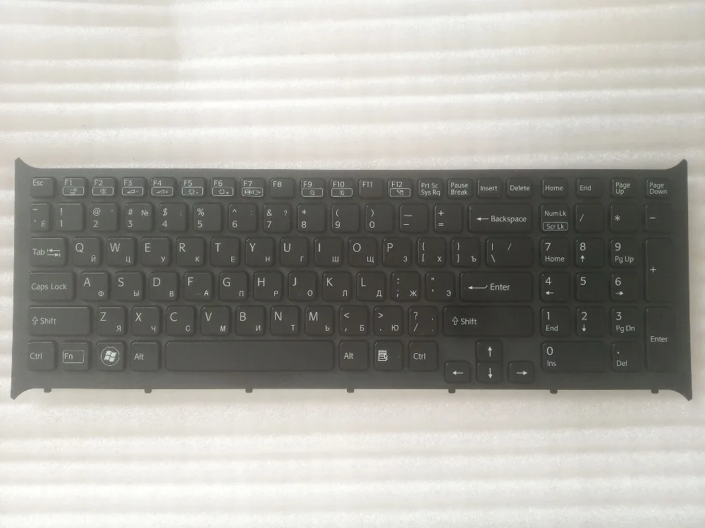 

New keyboard For SONY Vaio VPC CB series 9Z.N6CBF.001 148954861 Black US RU layout with frame