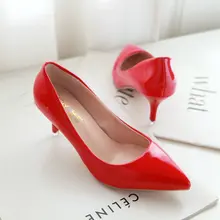 Shoes Woman Red Bottom High Heels Shoe Pumps Women Sapatos Feminino Sapato Zapatos Mujer Pointed Toe Rubber Adhesive Sweet