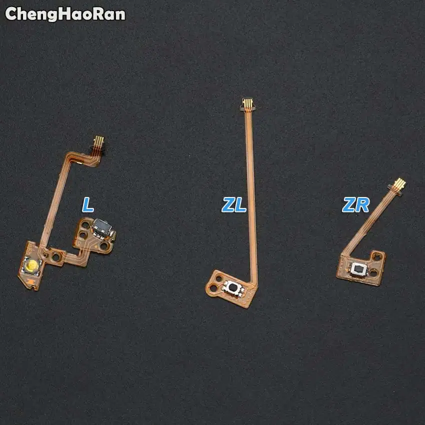 Chenghaoran Zl Zr L Button Key Ribbon Flex Cable Per Nintendo Switch Ns Joy Con Stick Caps Skin For Joy-Con Controller