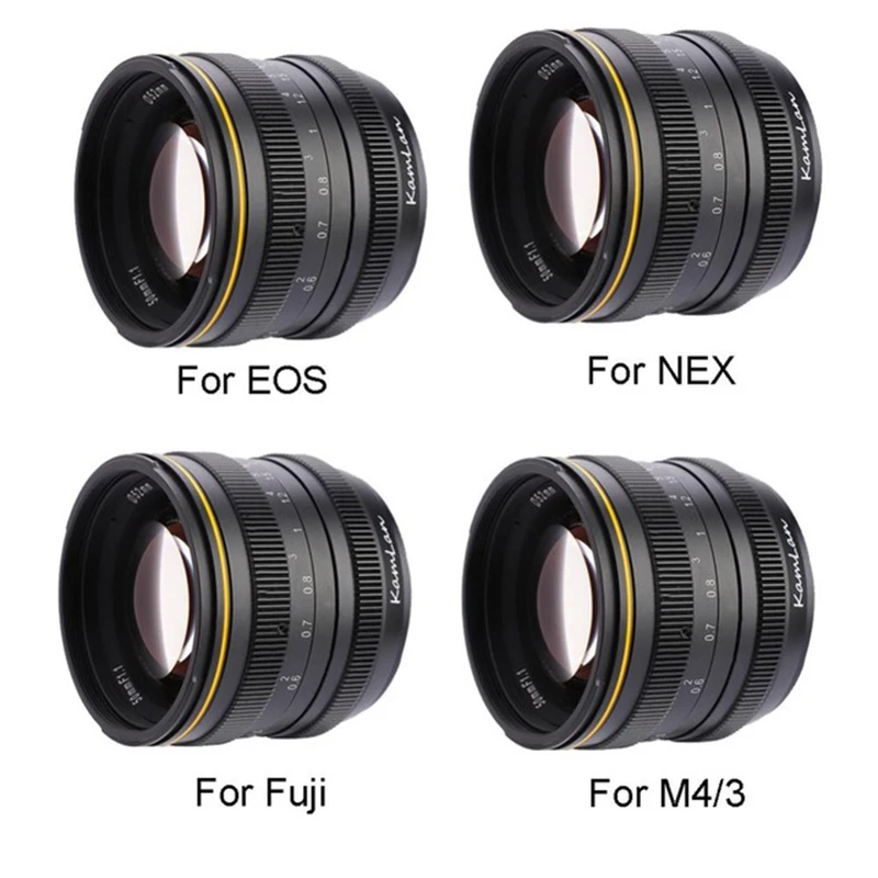 Kamlan 50mm f1.1 APS C Large Aperture Manual Focus Lens for Mirrorless