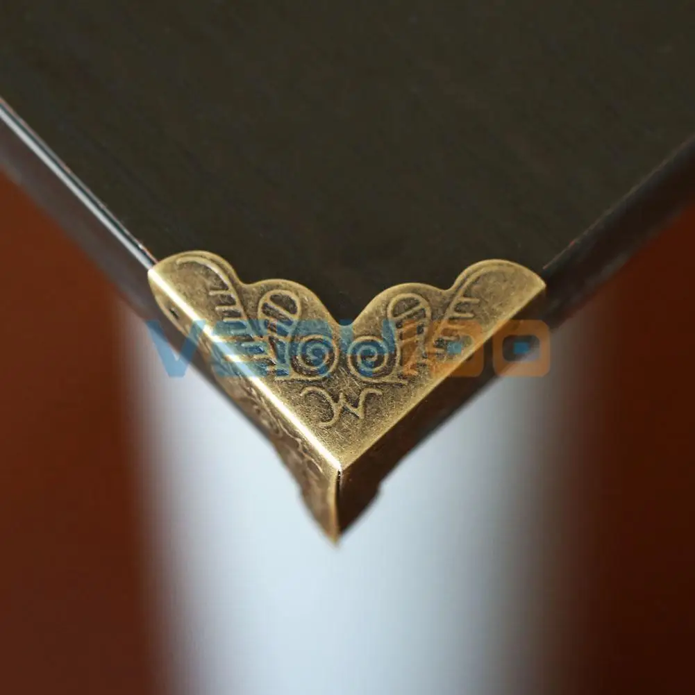 

12pcs Decorative Case Corner Protector Antique Jewelry Wine Wooden Box Guard
