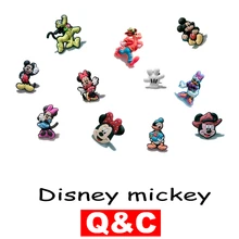 1 шт. Микки Минни ПВХ обуви амулеты обуви аксессуары обуви пряжки для браслетов croc дети подарок 3 Аксессуары