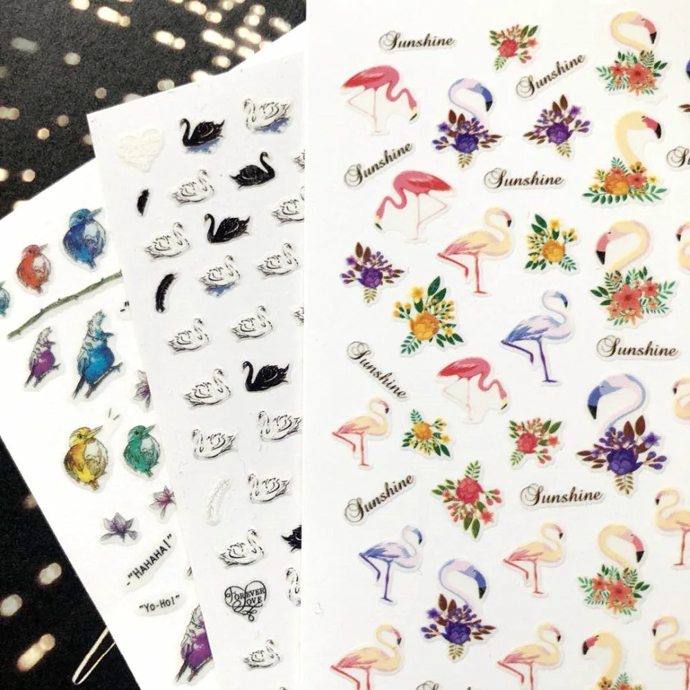 

Newest 3d nail art sticker MAGICO nail 139E Template Decals Tool DIY Nail Decoration Tools