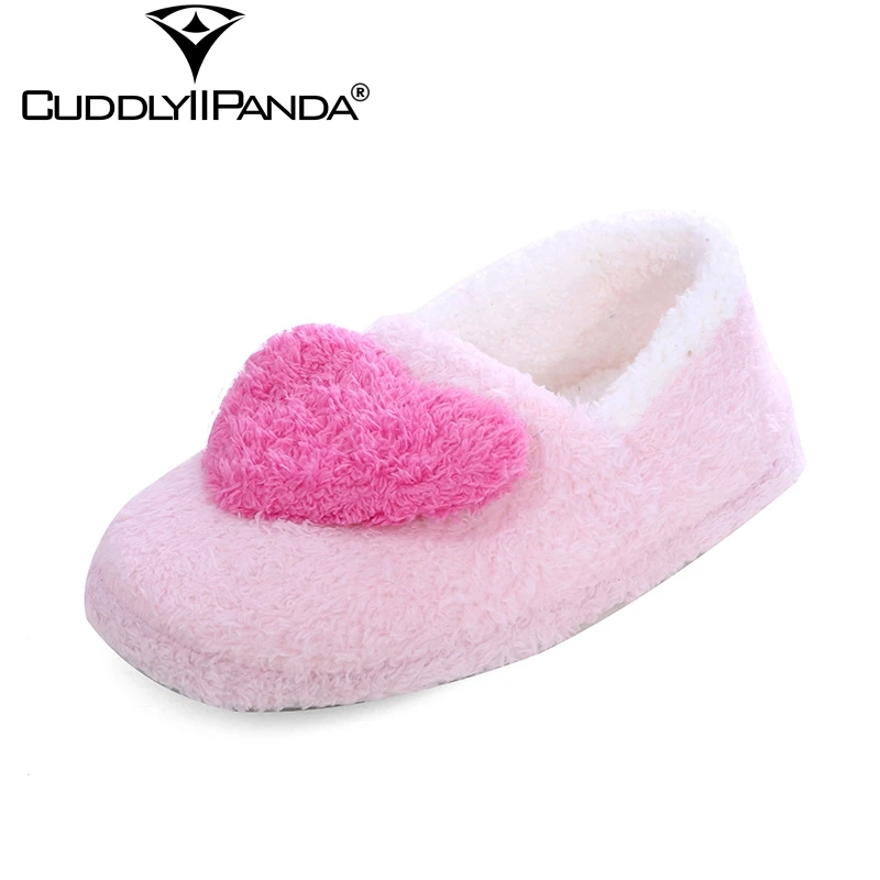 CuddlyIIPanda новые коралловые бархатные женские домашние тапочки с принтом в форме