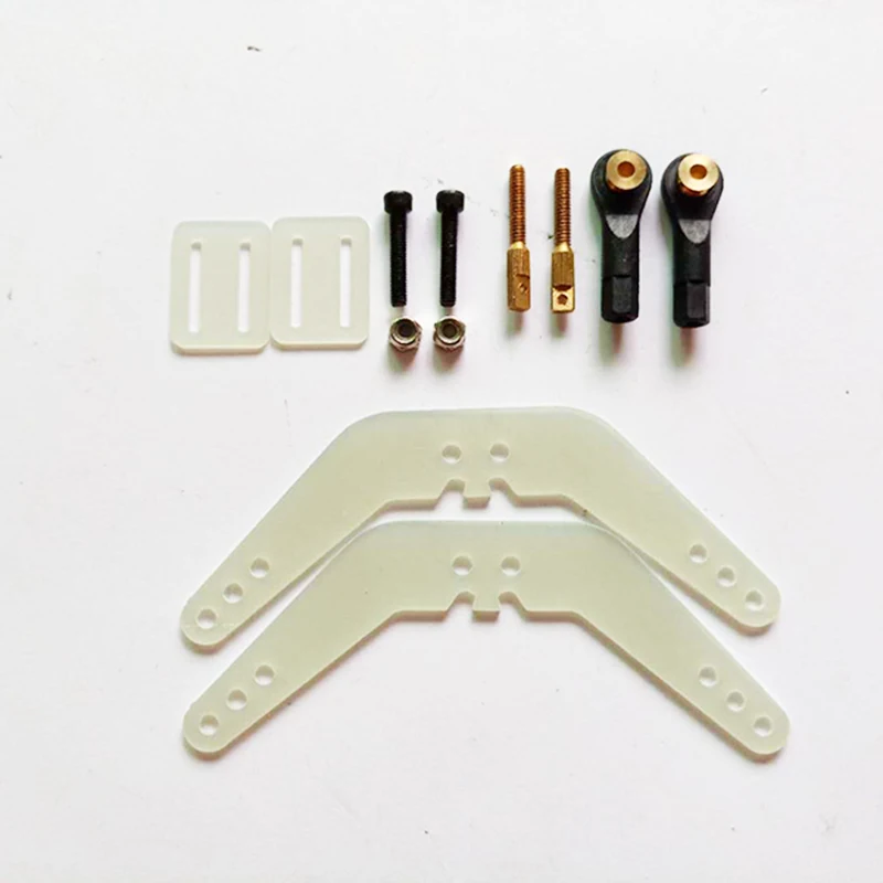 

2 Set Plug-in Fiberglass Rudder Control Horn Set D3xH1.5xW17.5xW15xL90mm for RC Airplane Model Accessory