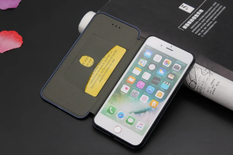 LoveCase Original i7 7 Plus Army Camouflage Phone Cover Case For iPhone 7 Plus 7Plus Case Seashell Flip PU Leather phone bag