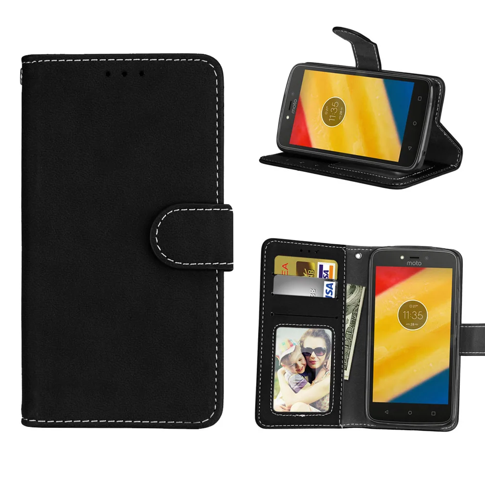 

Wallet Case PU Leather 5.0For Moto C Plus Case For Motorola Moto C Plus Cell Phone Back Cover Case