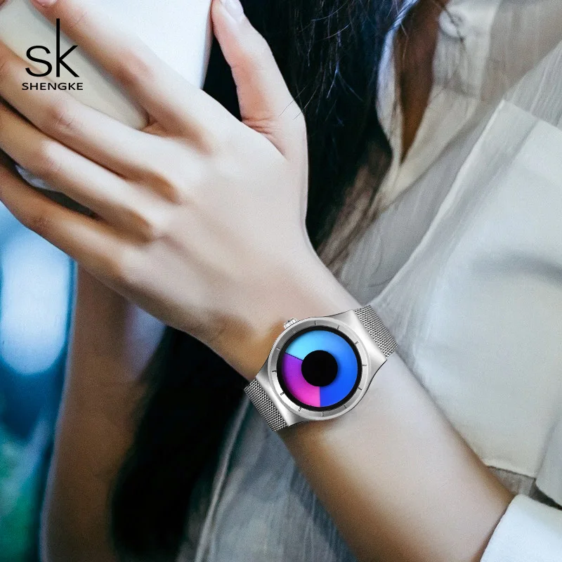 Часы Кварцевые женские и мужские из нержавеющей стали 2019 SK|sk fashion|sk 2sk watch |