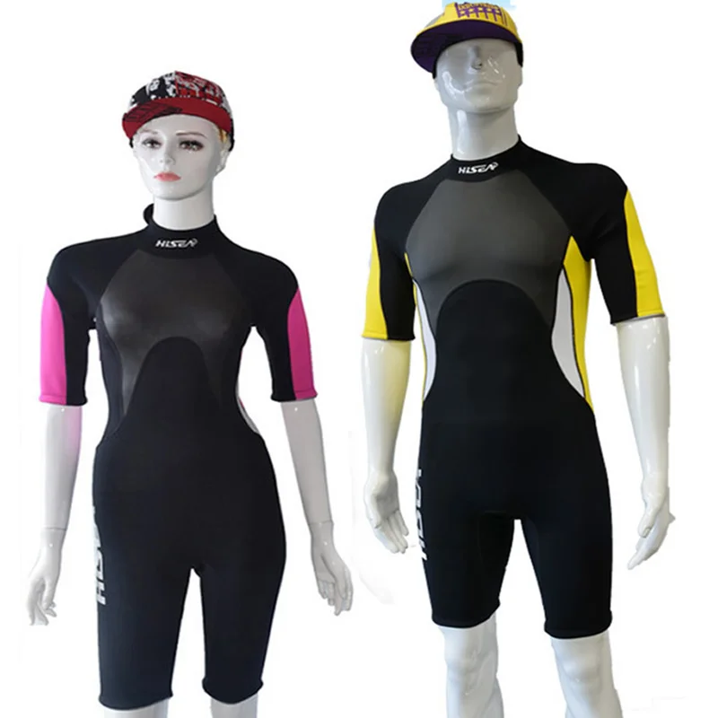 3mm Neoprene Short Sleeved Wetsuits Surfing Snorkeling Jumpsuit Diving