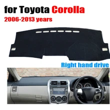 Накладка на приборную панель автомобиля коврик для TOYOTA COROLLA 2006-2013 лет правым приводом dashmatt pad dash коврики аксессуары для приборной панели