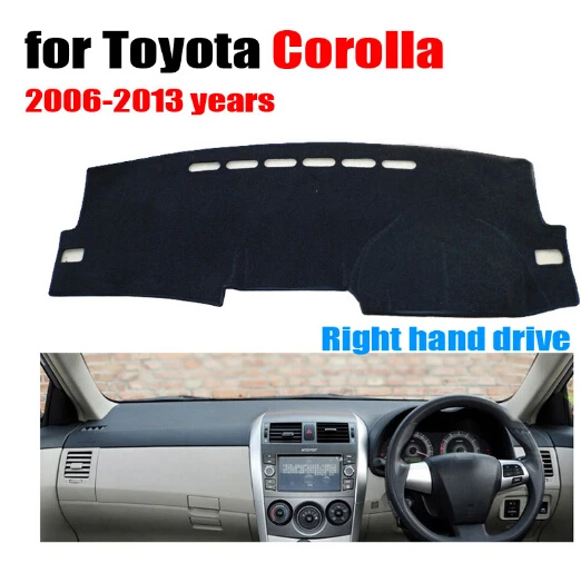 Car dashboard cover mat for TOYOTA COROLLA 2006-2013 years right hand drive dashmat pad dash covers accessories | Автомобили и